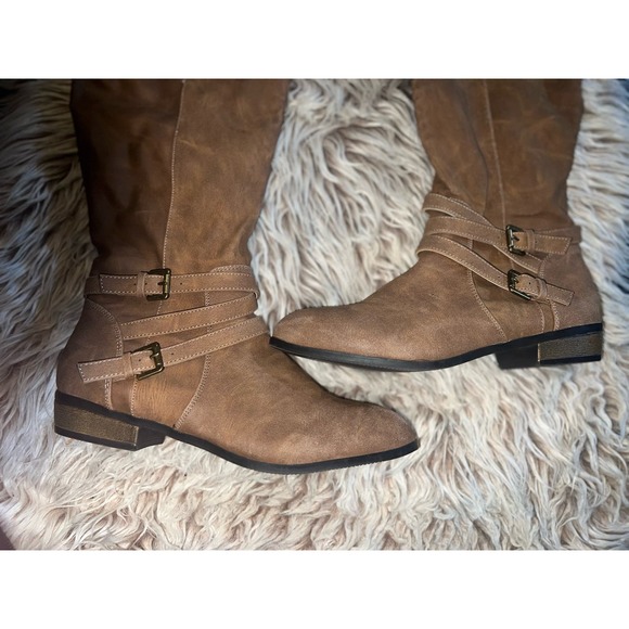 Steve Madden women’s calf high brown boots - Picture 3 of 9